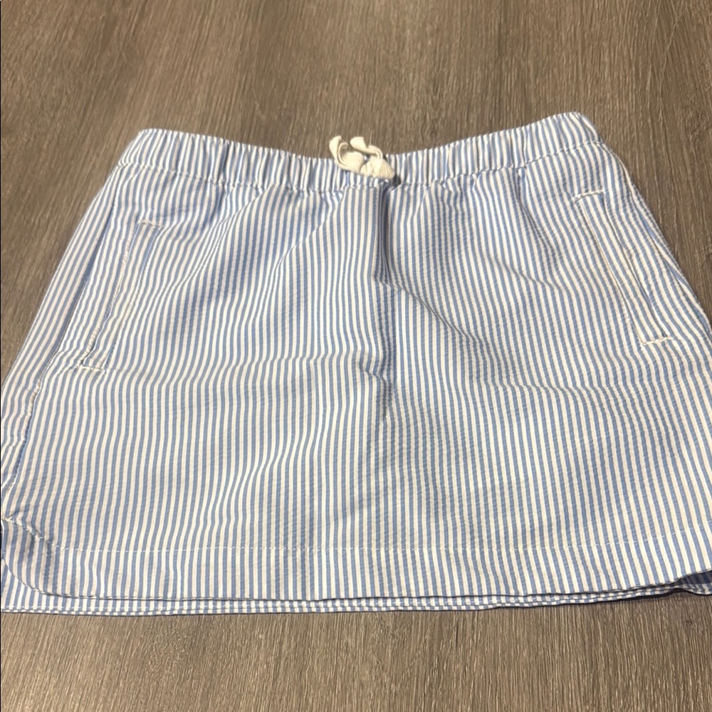 Magellan Outdoors Blue and White Striped Skirt